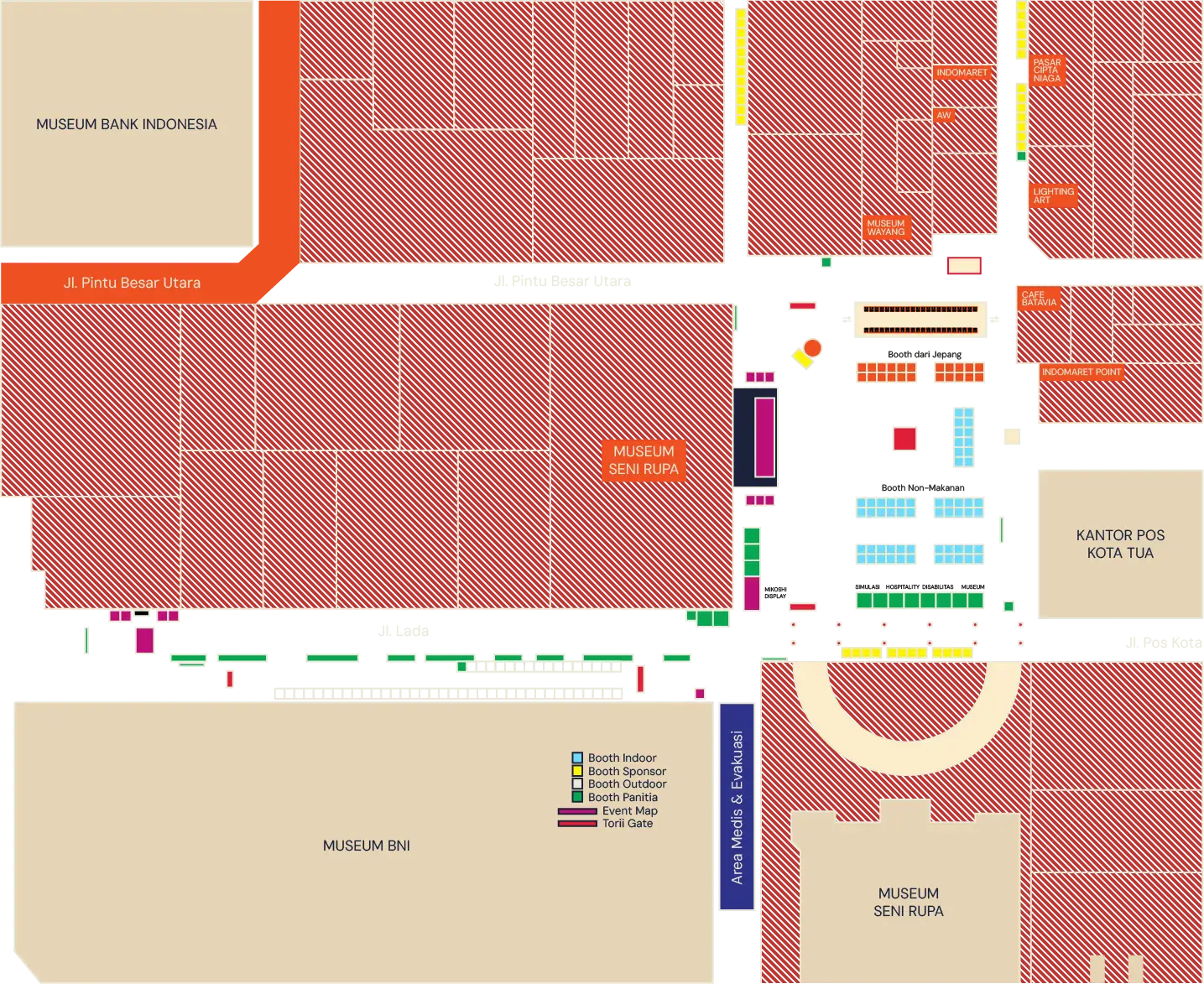 A map of the event.